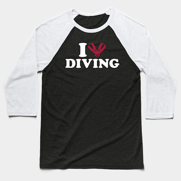 I love Diving Baseball T-Shirt by Designzz